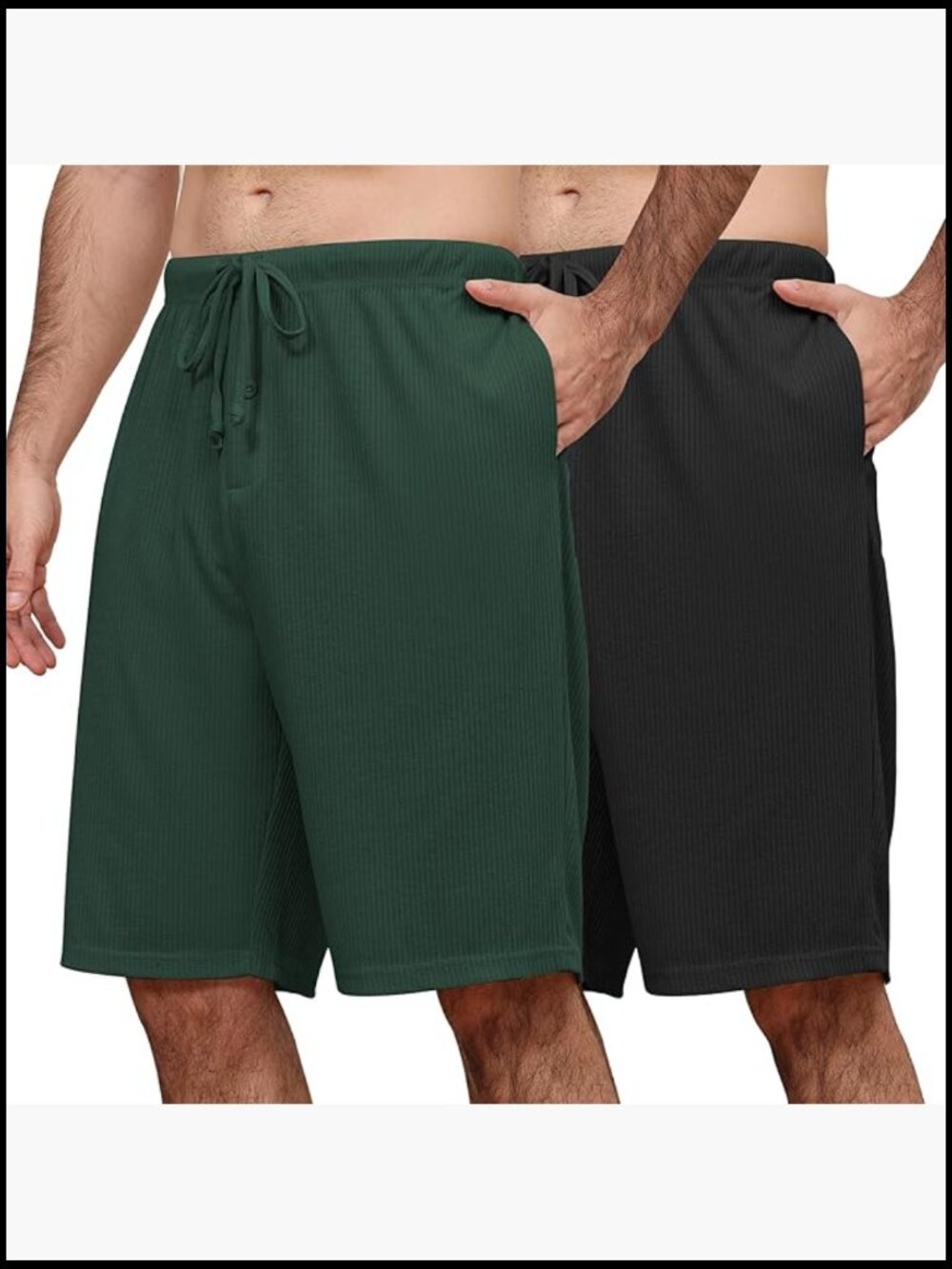 Polyester Pajama Shorts with Pockets Drawstring Waist Lounge Sleep